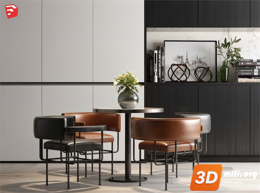 Dining Table Set Skp Files